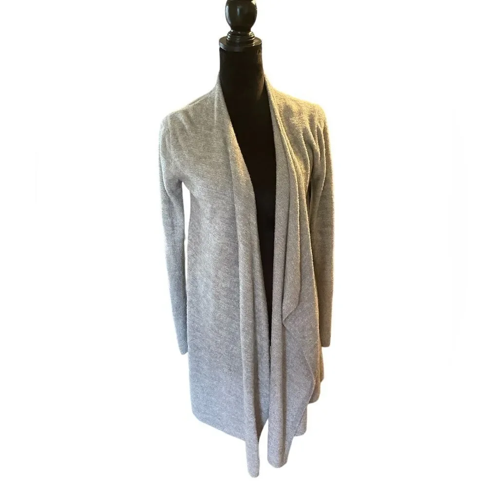 Barefoot Dreams | CozyChic Lite Island Wrap | Heather Pewter/ Silver | S/M - Picture 4 of 8